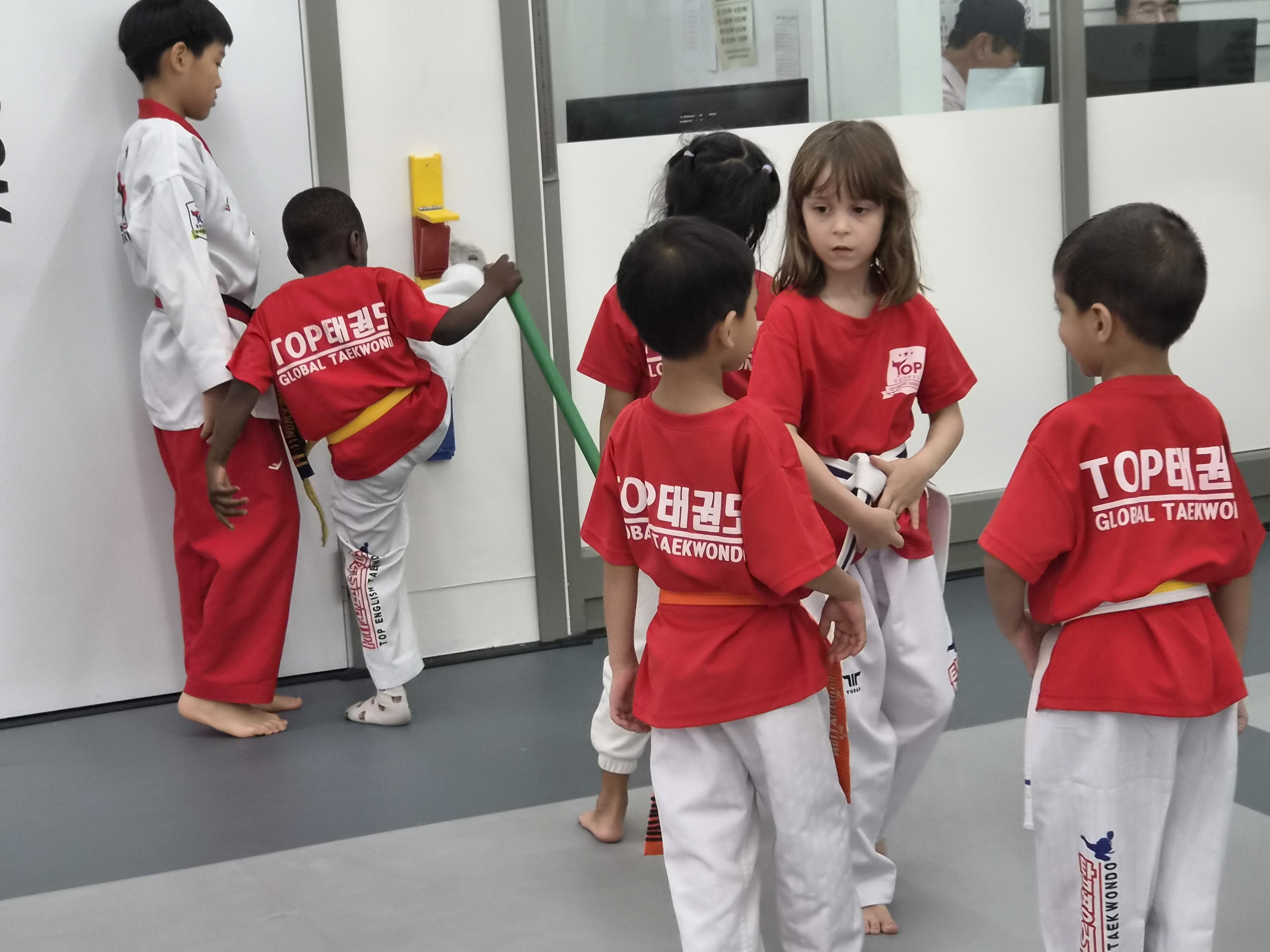 Taekwondo class moment 5