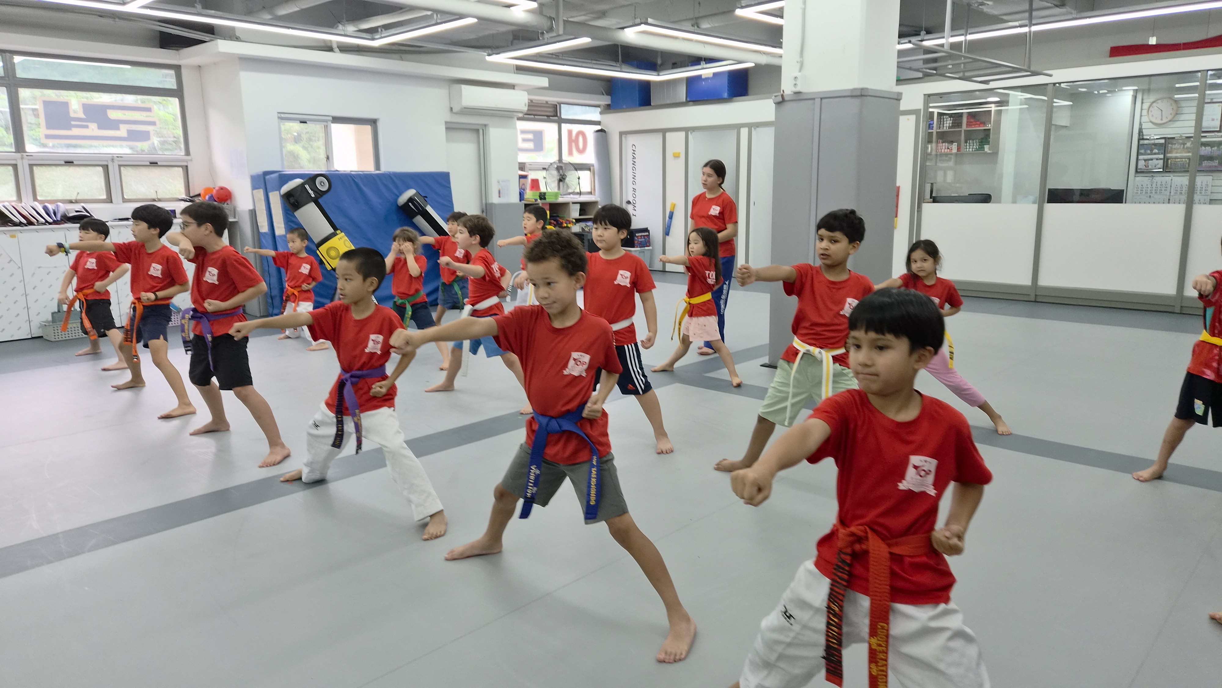 Taekwondo class moment 7
